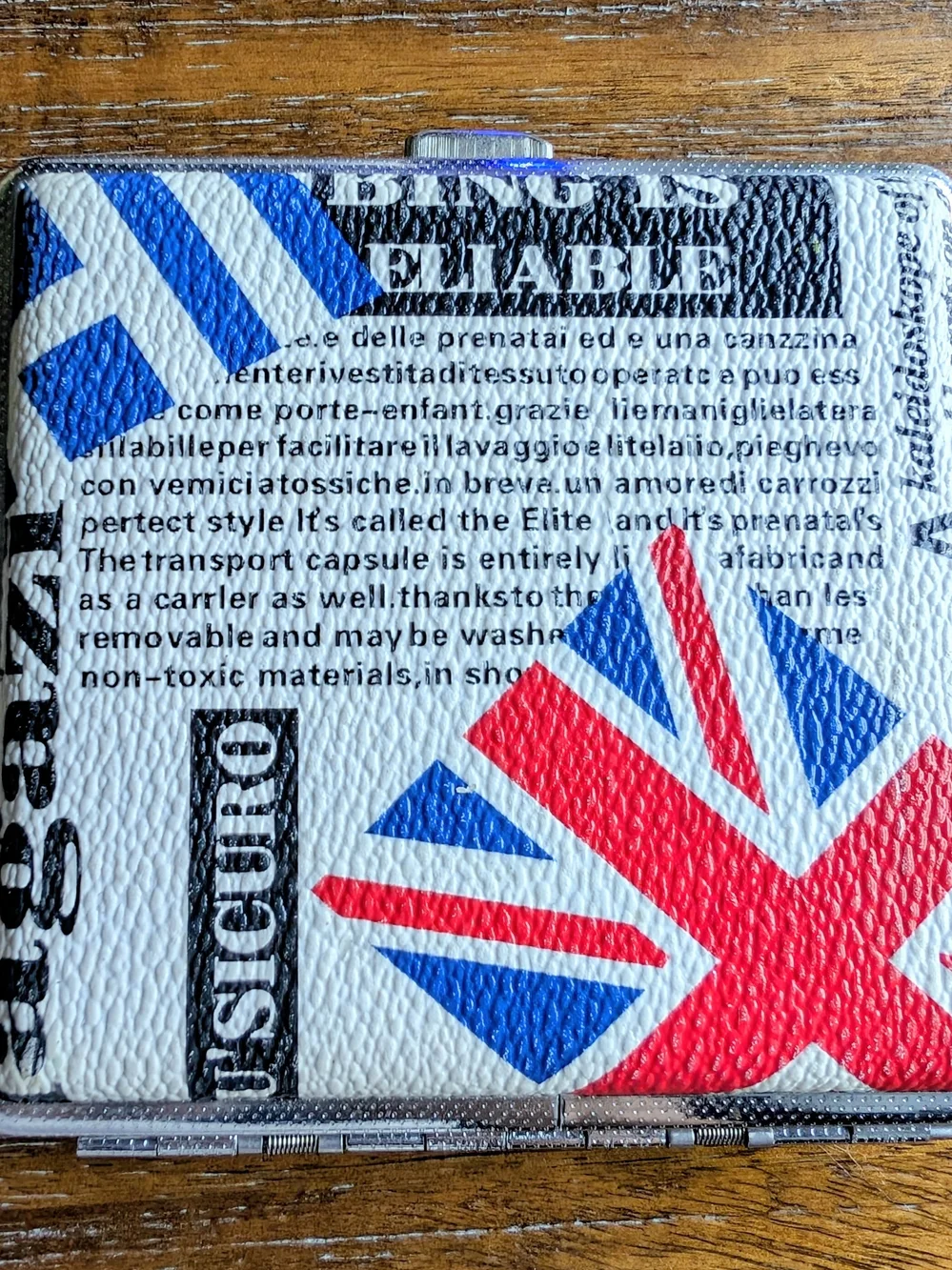 Union Jack Pattern Card Case/Cigarette Holder